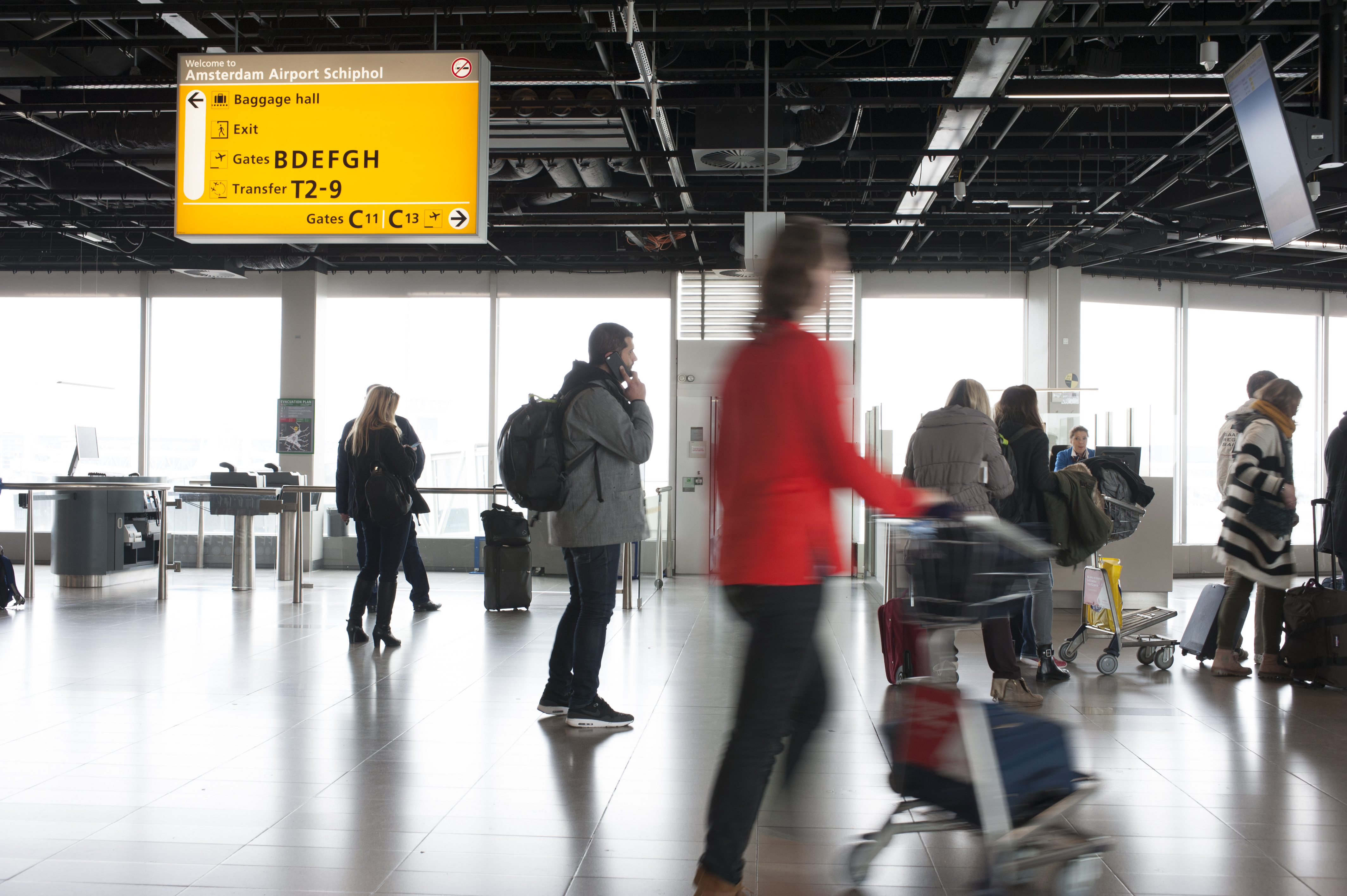 Wayfinding Amsterdam Airport Schiphol